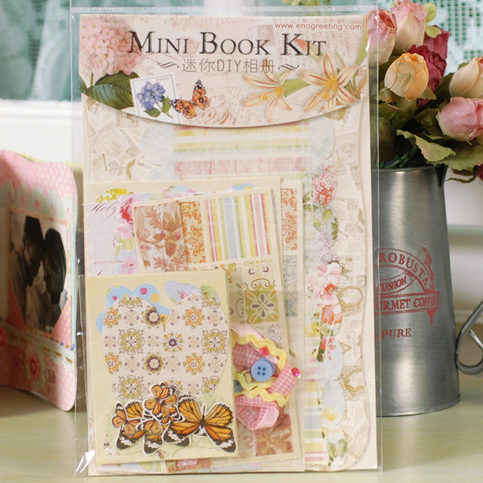 1Pcs/Lot Mini Book Kit Scrapbook Kit DIY Picture Album Scrapbook