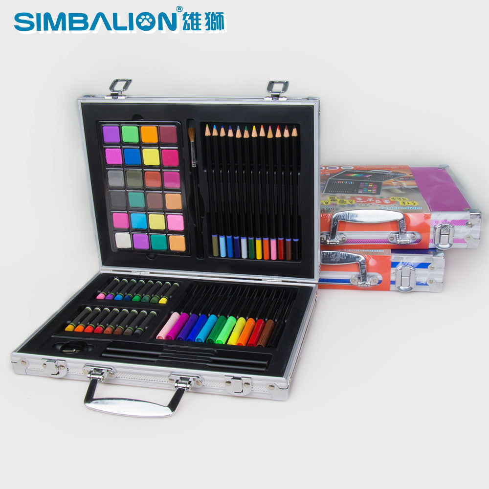 60pcs/set Deluxe Art Set Drawing Set Includes Oil Pastel Sketch Pencils Thin Markers Brush Pen for Art Supplies