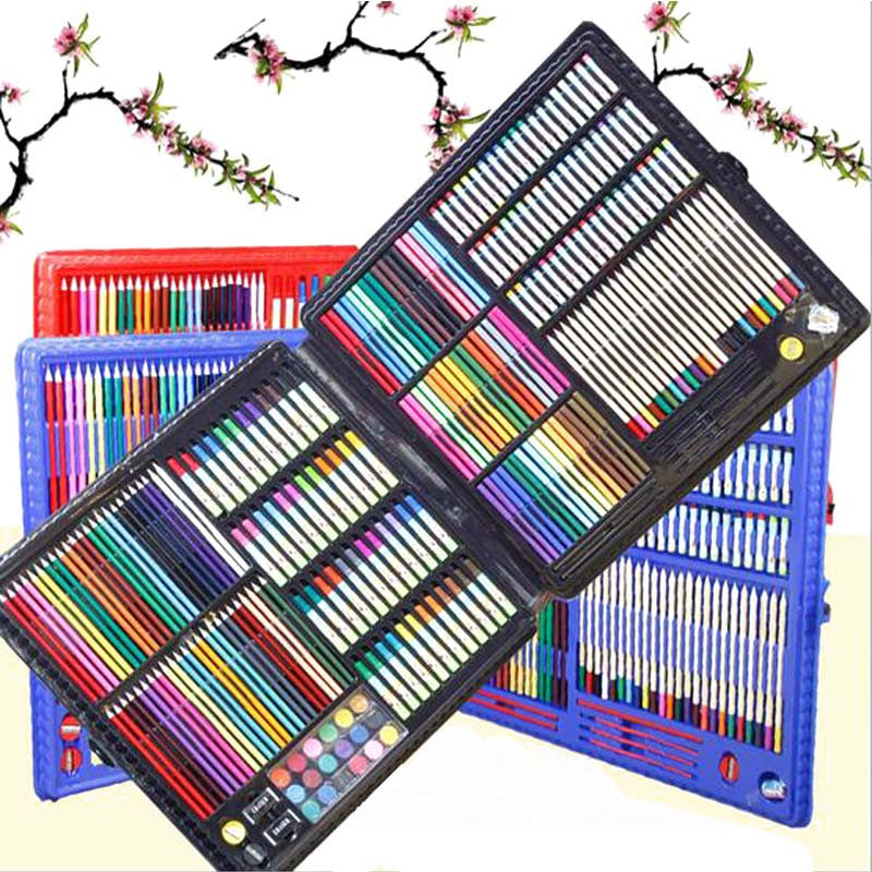 258 pieces Deluxe Art  Drawing set and painting watercolor art supplies gift box