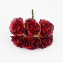 3cm silk flower Artificial rose flowers for wedding decoration DIY Wreath Gift Scrapbooking Craft Fake Flower 60pcs/lot