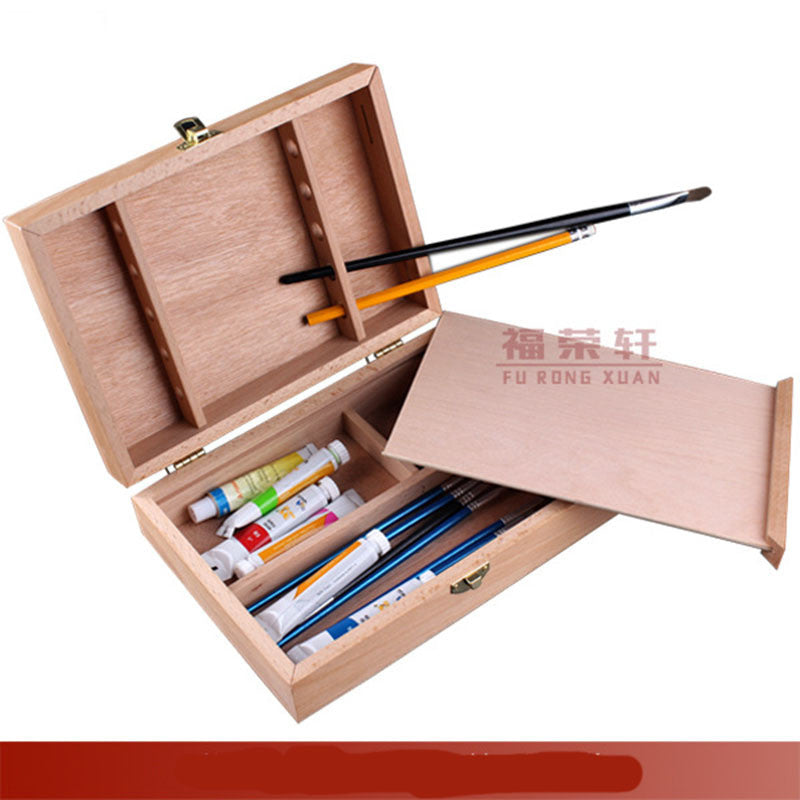 Oil Painting Box Solid Wood Material Artist Painting Tool Art Supplies